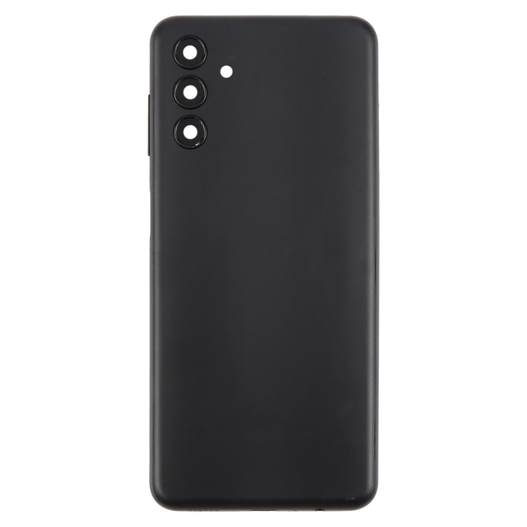 For Samsung Galaxy A04s SM-A047F Battery Back Cover with Camera Lens Frame(Black)