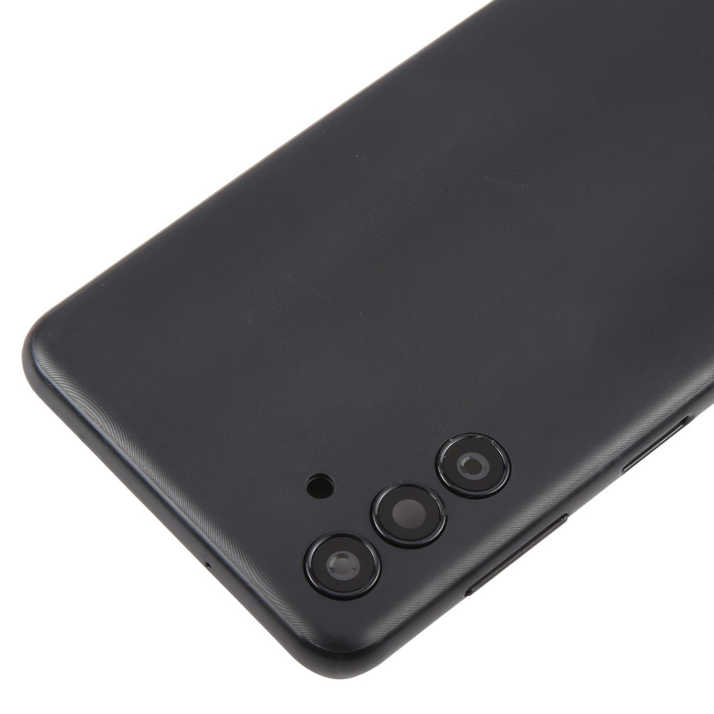 For Samsung Galaxy A04s SM-A047F Battery Back Cover with Camera Lens Frame(Black)