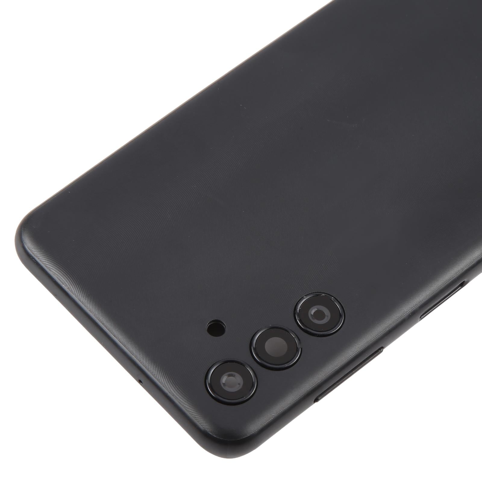 For Samsung Galaxy A04s SM-A047F Battery Back Cover with Camera Lens Frame(Black)