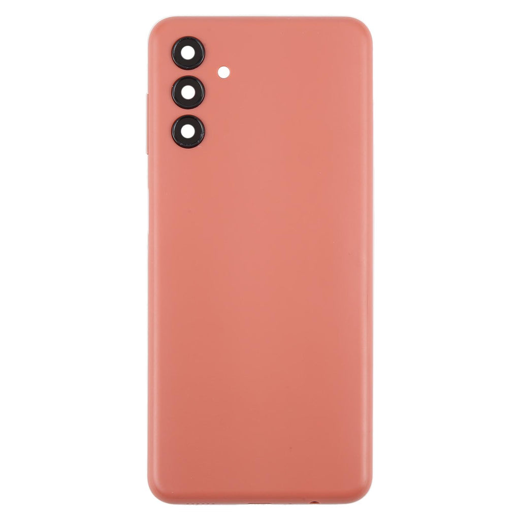 For Samsung Galaxy A04s SM-A047F Battery Back Cover with Camera Lens Frame(Pink)