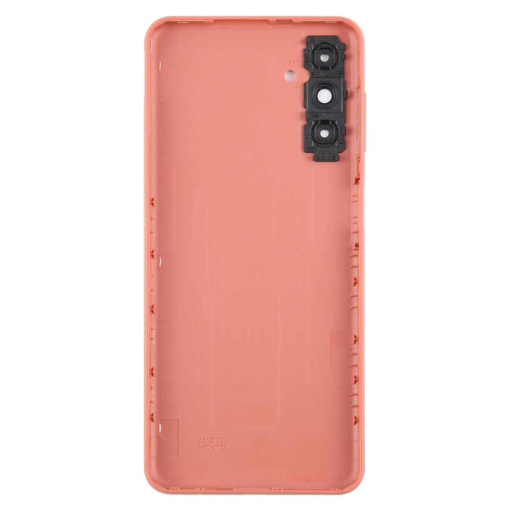 For Samsung Galaxy A04s SM-A047F Battery Back Cover with Camera Lens Frame(Pink)