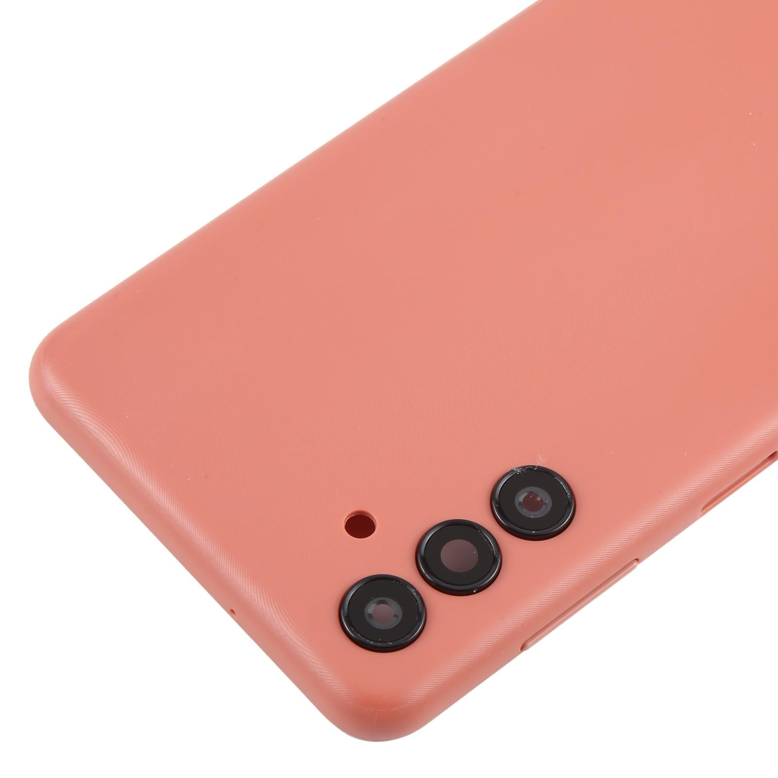 For Samsung Galaxy A04s SM-A047F Battery Back Cover with Camera Lens Frame(Pink)