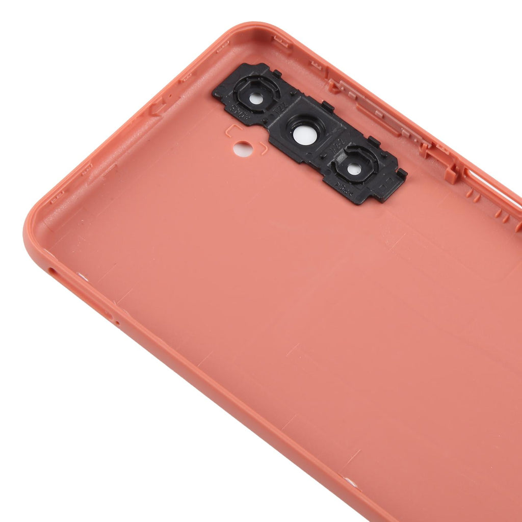For Samsung Galaxy A04s SM-A047F Battery Back Cover with Camera Lens Frame(Pink)