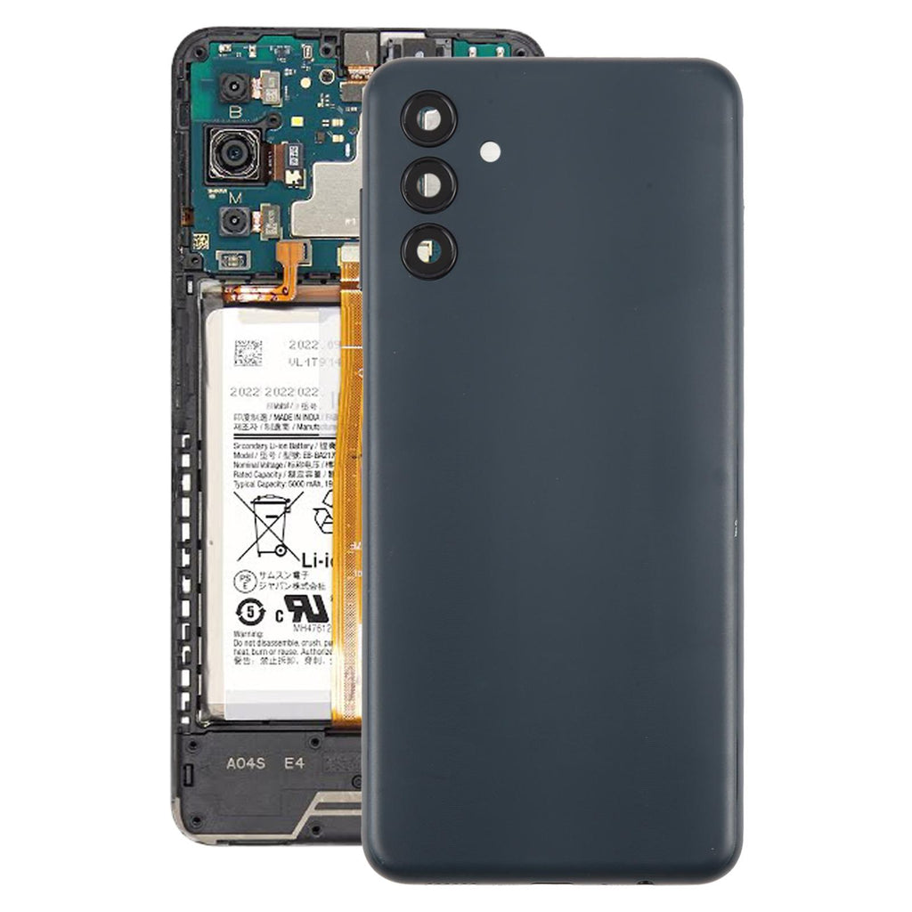 For Samsung Galaxy A04s SM-A047F Battery Back Cover with Camera Lens Frame(Gray)