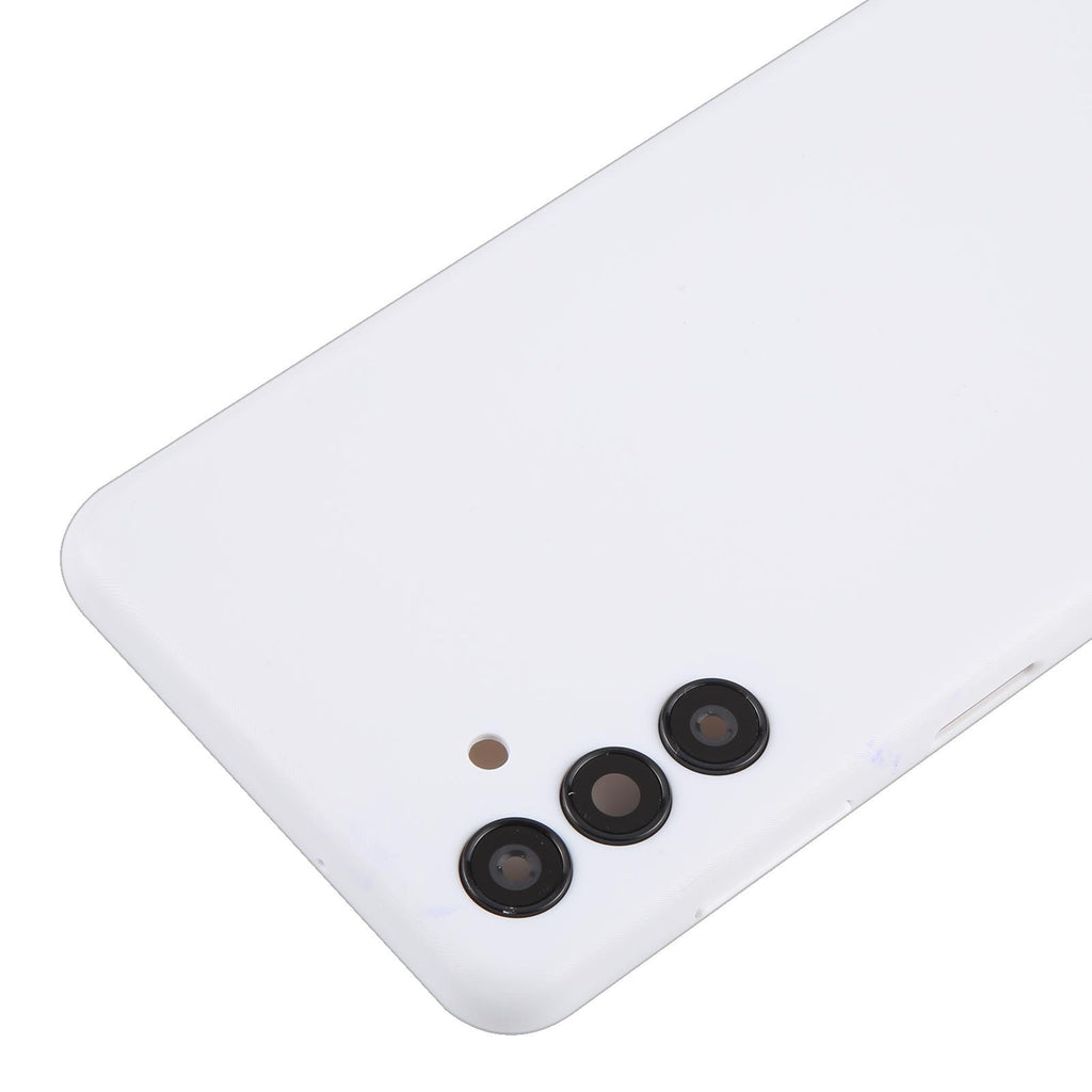 For Samsung Galaxy A04s SM-A047F Battery Back Cover with Camera Lens Frame(White)