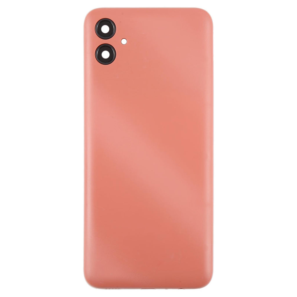 For Samsung Galaxy A04e SM-A042F Battery Back Cover with Camera Lens Frame(Pink)