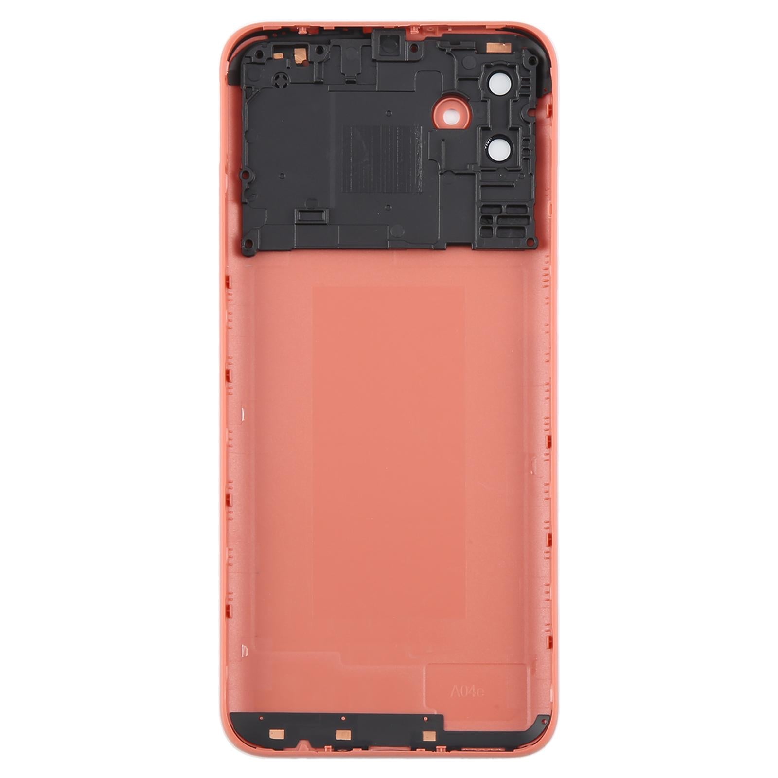For Samsung Galaxy A04e SM-A042F Battery Back Cover with Camera Lens Frame(Pink)