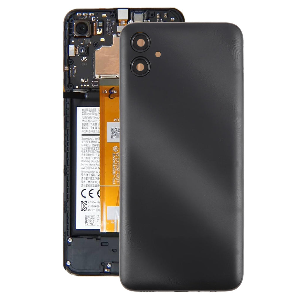 For Samsung Galaxy A04e SM-A042F Battery Back Cover with Camera Lens Frame(Gray)