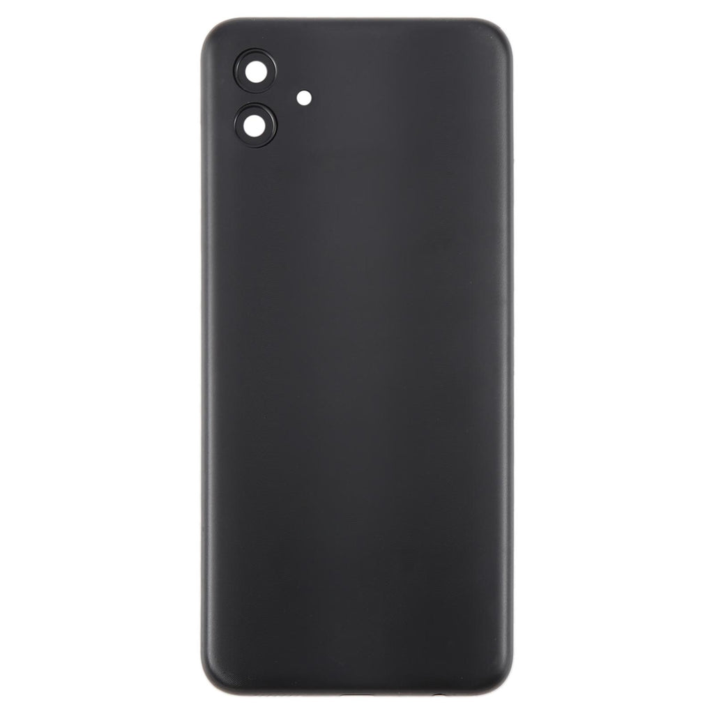For Samsung Galaxy A04 SM-A045F Battery Back Cover with Camera Lens Frame(Black)