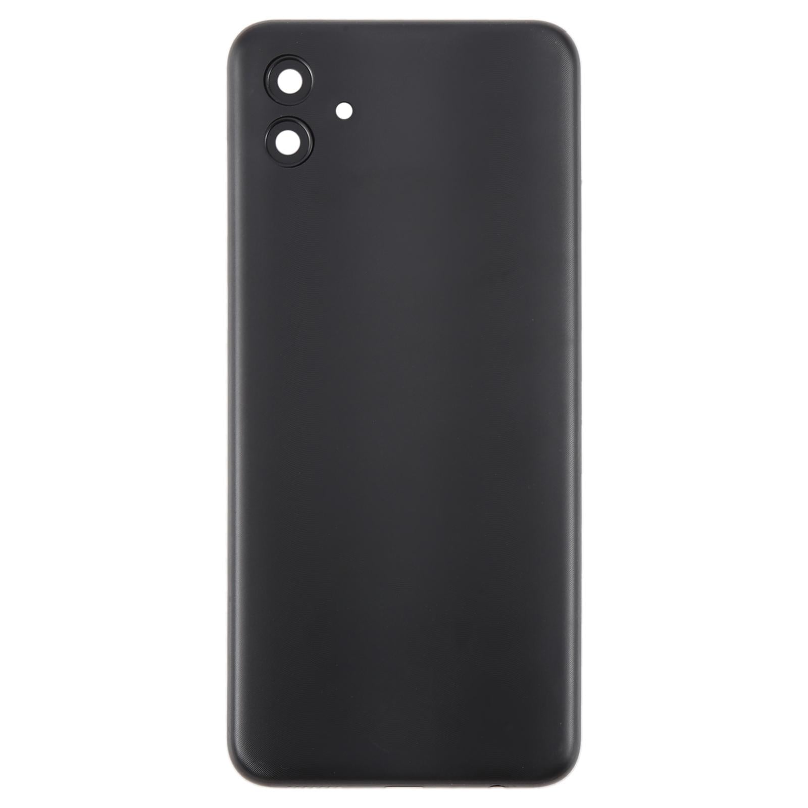 For Samsung Galaxy A04 SM-A045F Battery Back Cover with Camera Lens Frame(Black)