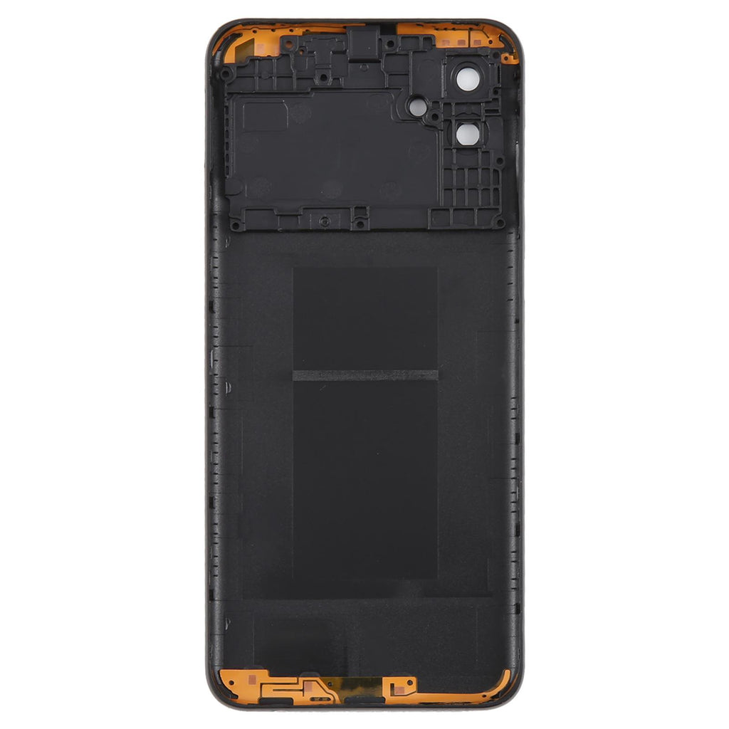 For Samsung Galaxy A04 SM-A045F Battery Back Cover with Camera Lens Frame(Black)