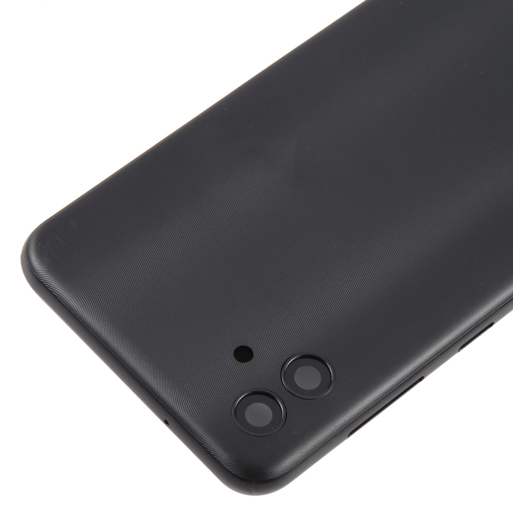 For Samsung Galaxy A04 SM-A045F Battery Back Cover with Camera Lens Frame(Black)