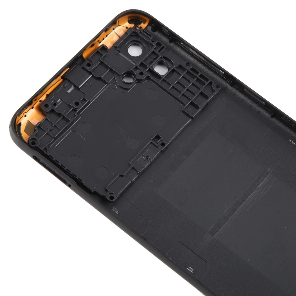 For Samsung Galaxy A04 SM-A045F Battery Back Cover with Camera Lens Frame(Black)