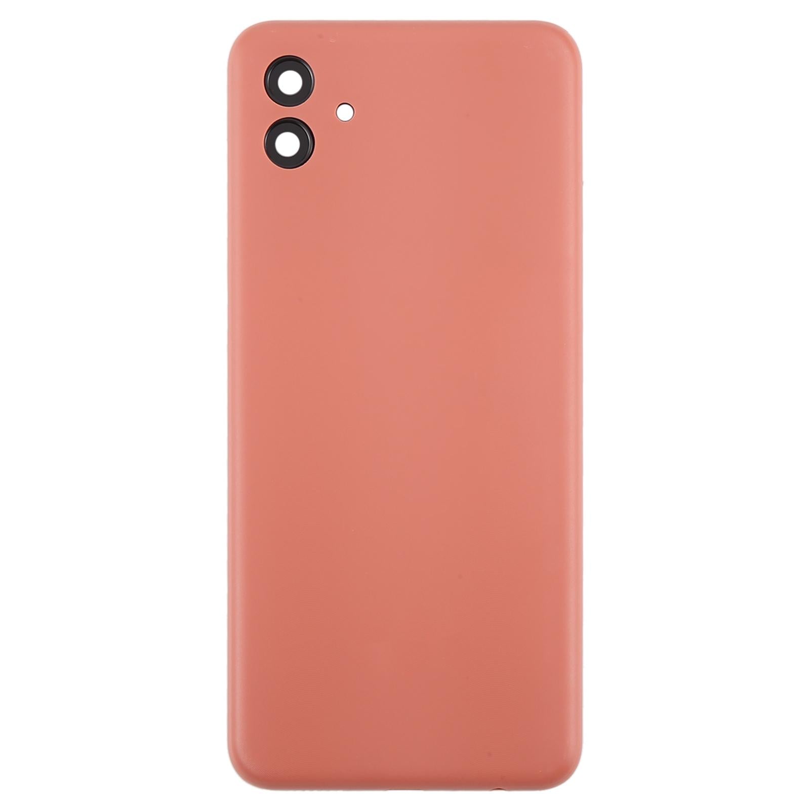 For Samsung Galaxy A04 SM-A045F Battery Back Cover with Camera Lens Frame(Pink)