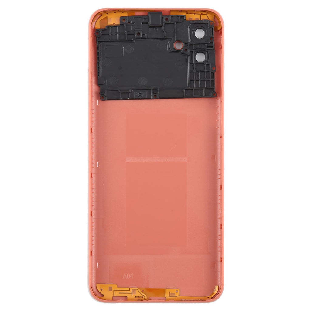 For Samsung Galaxy A04 SM-A045F Battery Back Cover with Camera Lens Frame(Pink)