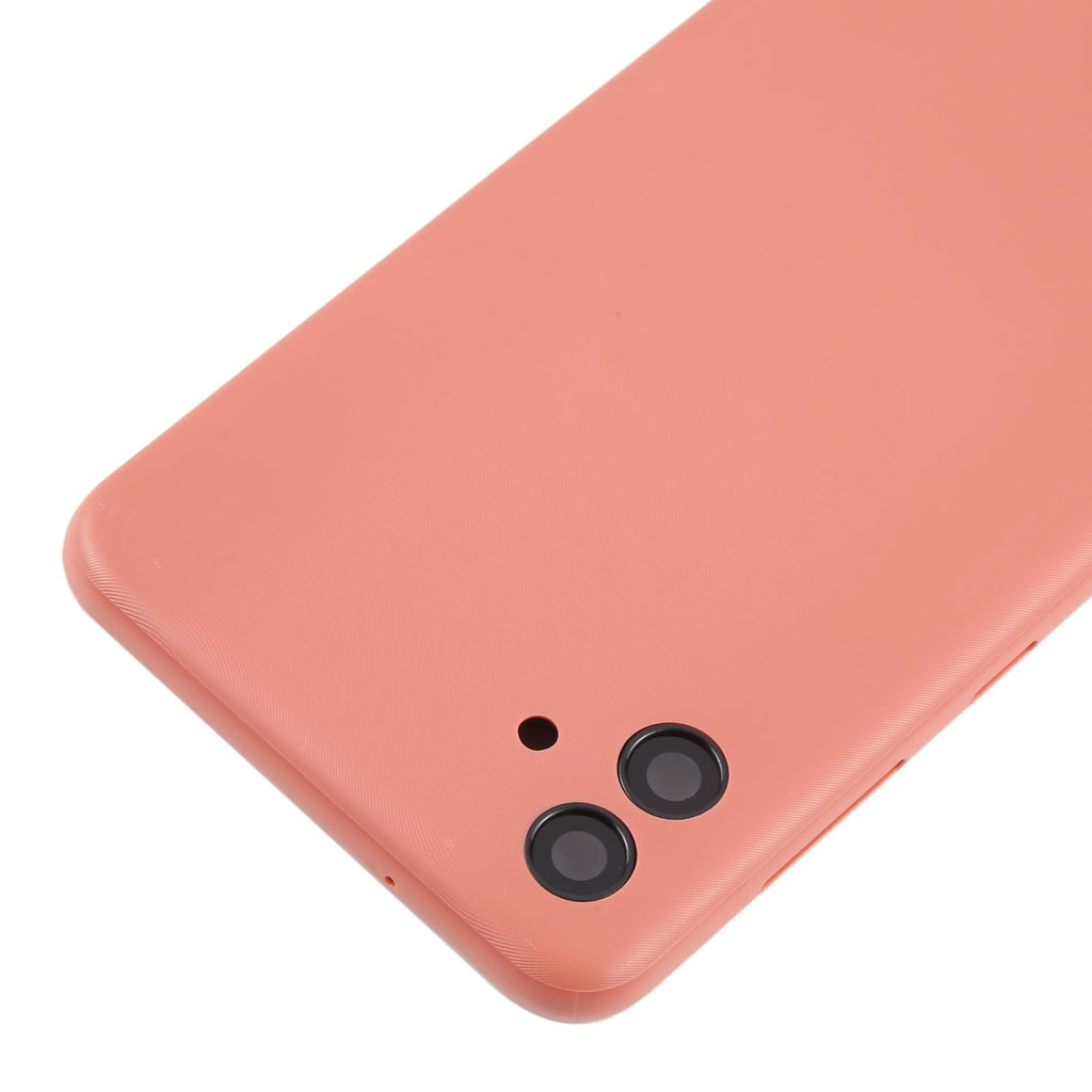 For Samsung Galaxy A04 SM-A045F Battery Back Cover with Camera Lens Frame(Pink)