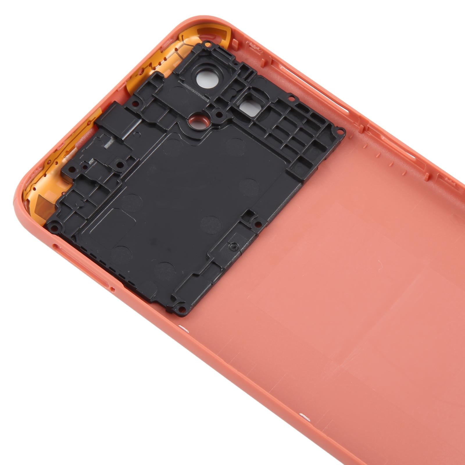 For Samsung Galaxy A04 SM-A045F Battery Back Cover with Camera Lens Frame(Pink)