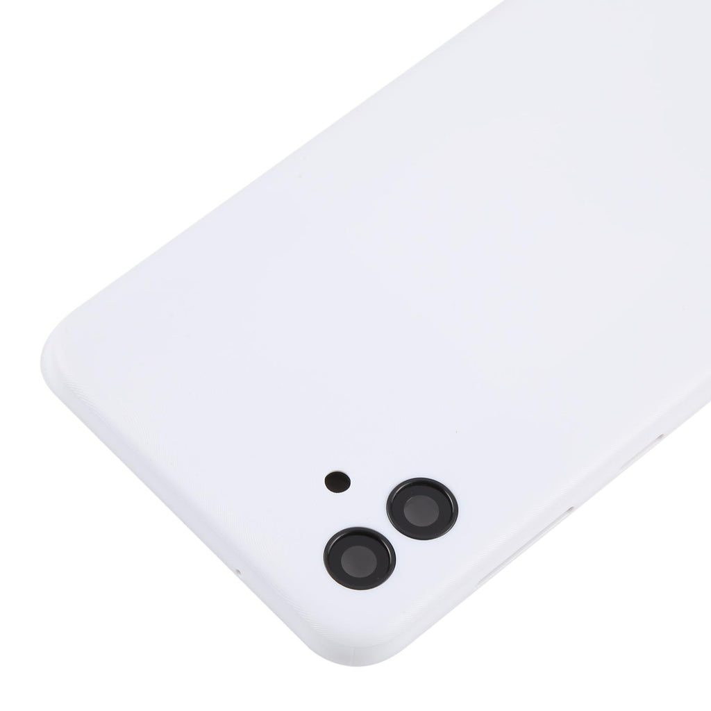 For Samsung Galaxy A04 SM-A045F Battery Back Cover with Camera Lens Frame(White)