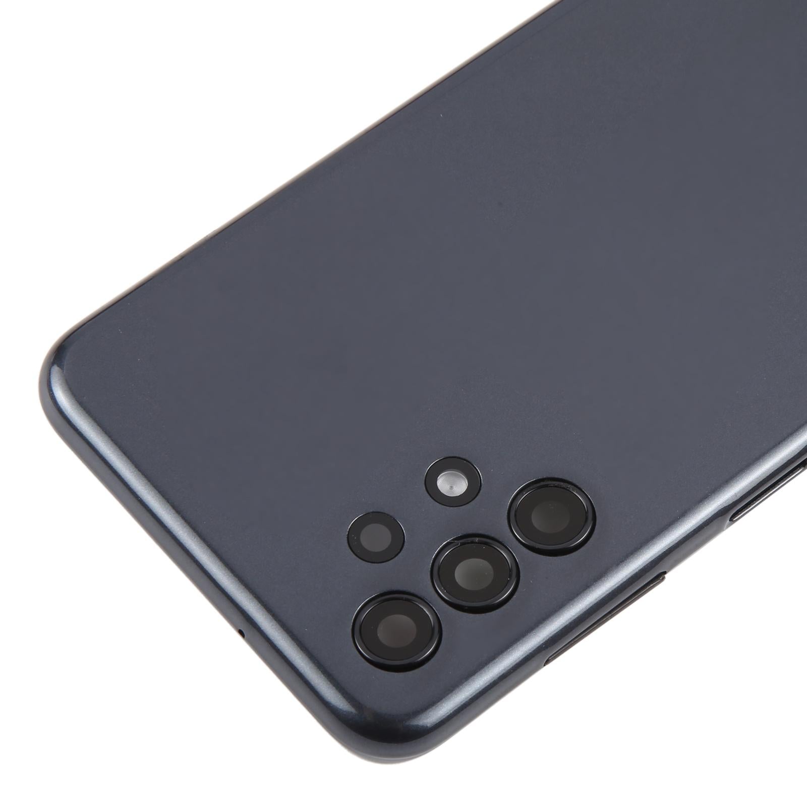 For Samsung Galaxy A13 SM-A135F Battery Back Cover with Camera Lens Frame(Black)