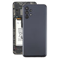 For Samsung Galaxy A13 SM-A135F Battery Back Cover with Camera Lens Frame(Black)