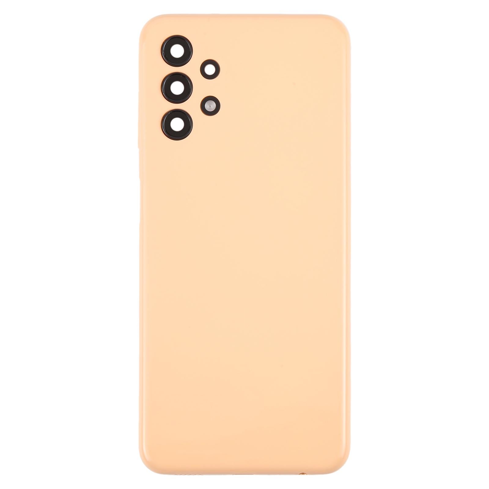 For Samsung Galaxy A13 SM-A135F Battery Back Cover with Camera Lens Frame(Orange)