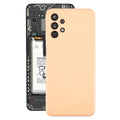 For Samsung Galaxy A13 SM-A135F Battery Back Cover with Camera Lens Frame(Orange)