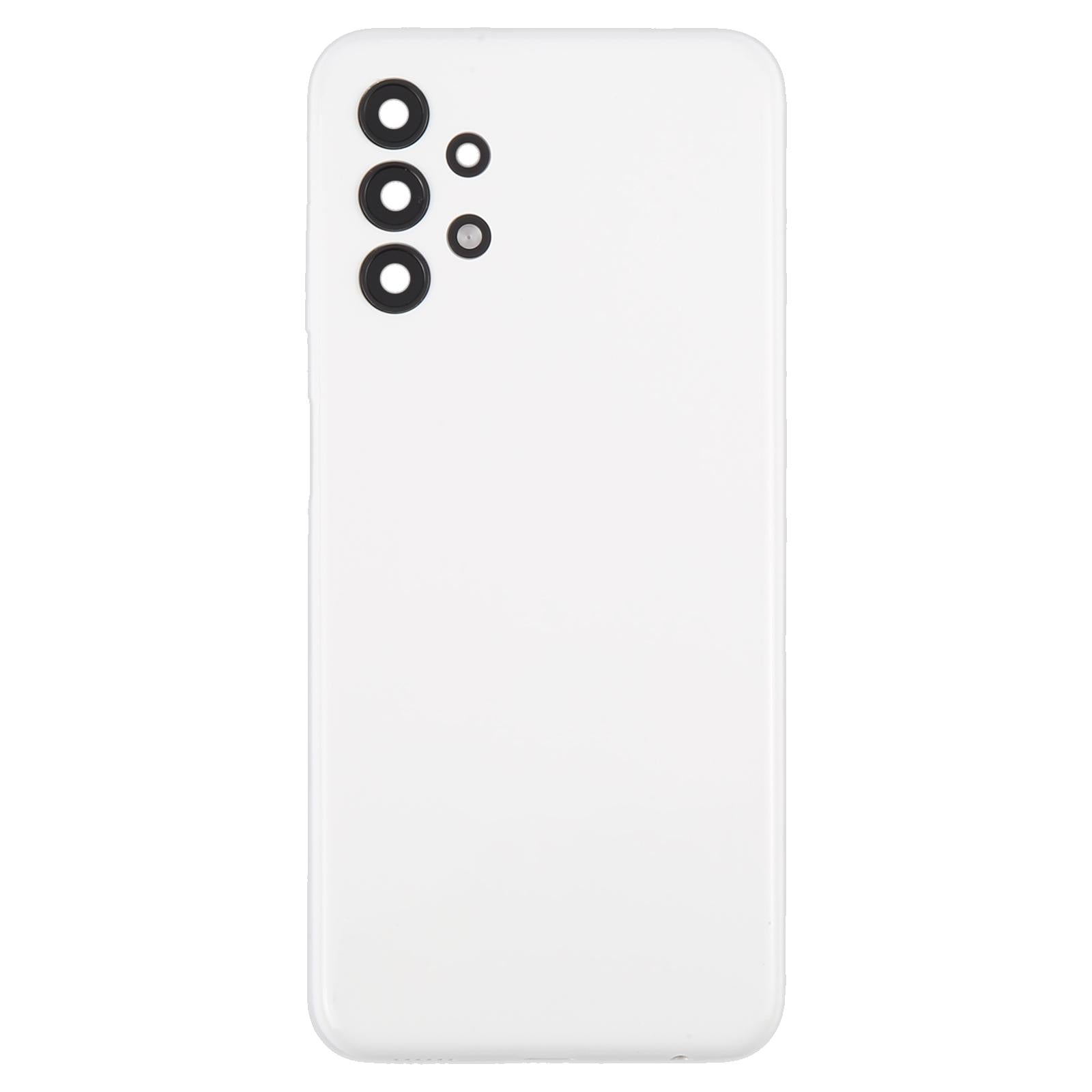 For Samsung Galaxy A13 SM-A135F Battery Back Cover with Camera Lens Frame(White)