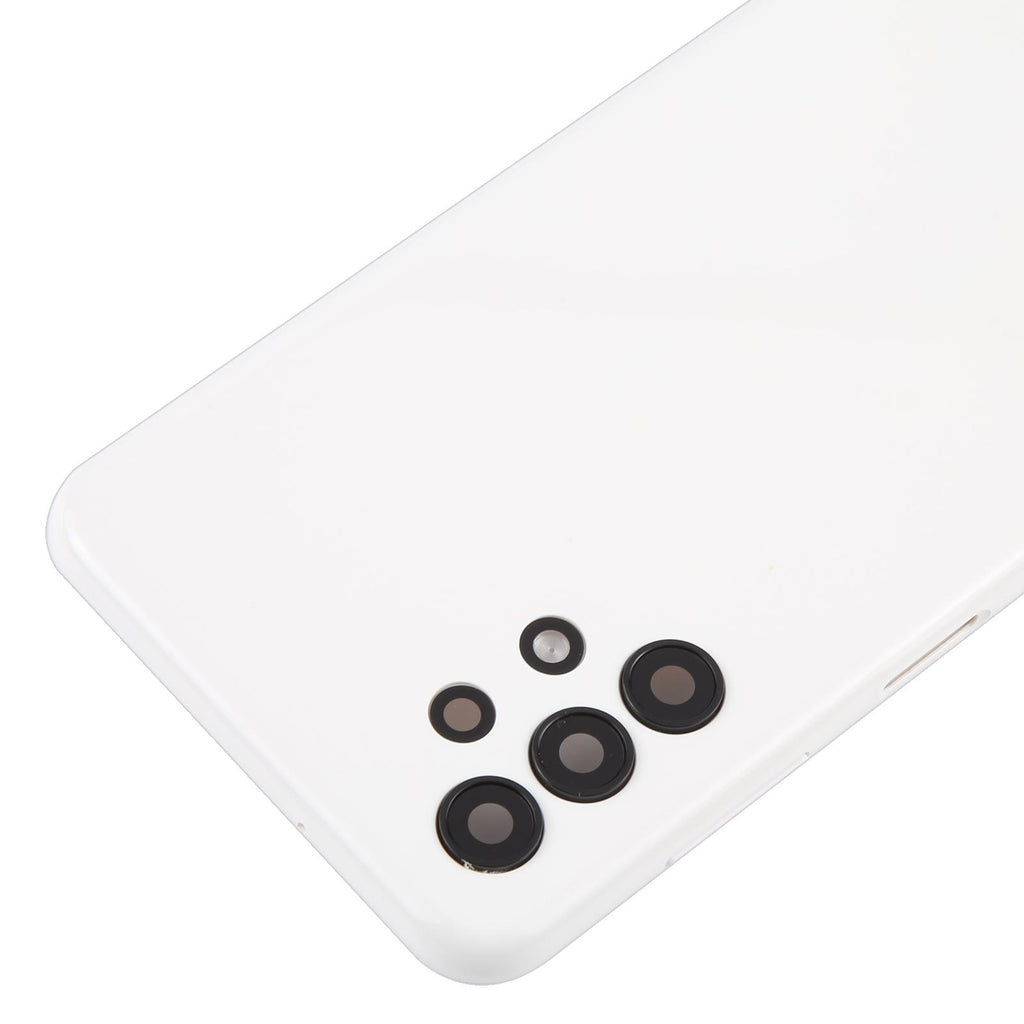 For Samsung Galaxy A13 SM-A135F Battery Back Cover with Camera Lens Frame(White)