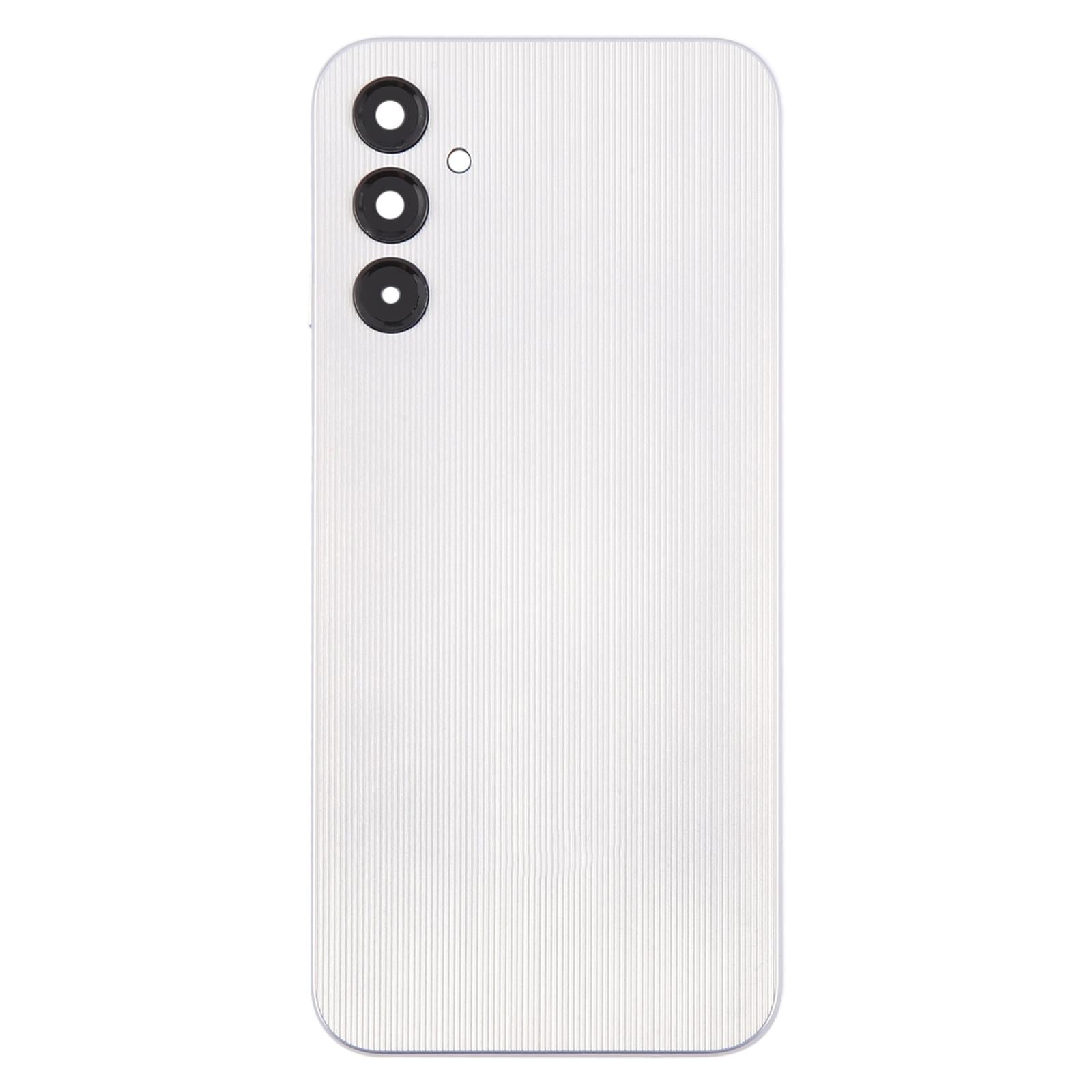 For Samsung Galaxy A14 SM-A145F Battery Back Cover with Camera Lens Frame(Silver)