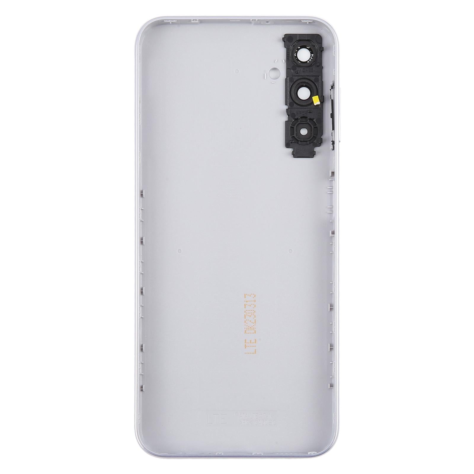 For Samsung Galaxy A14 SM-A145F Battery Back Cover with Camera Lens Frame(Silver)