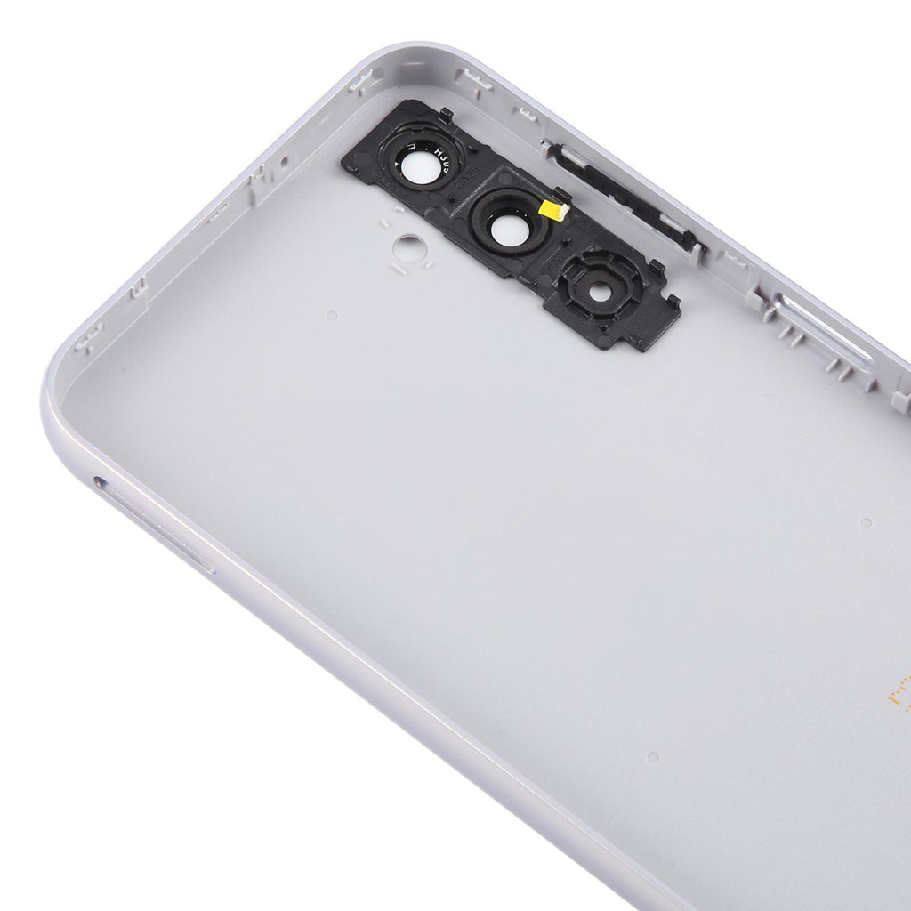 For Samsung Galaxy A14 SM-A145F Battery Back Cover with Camera Lens Frame(Silver)