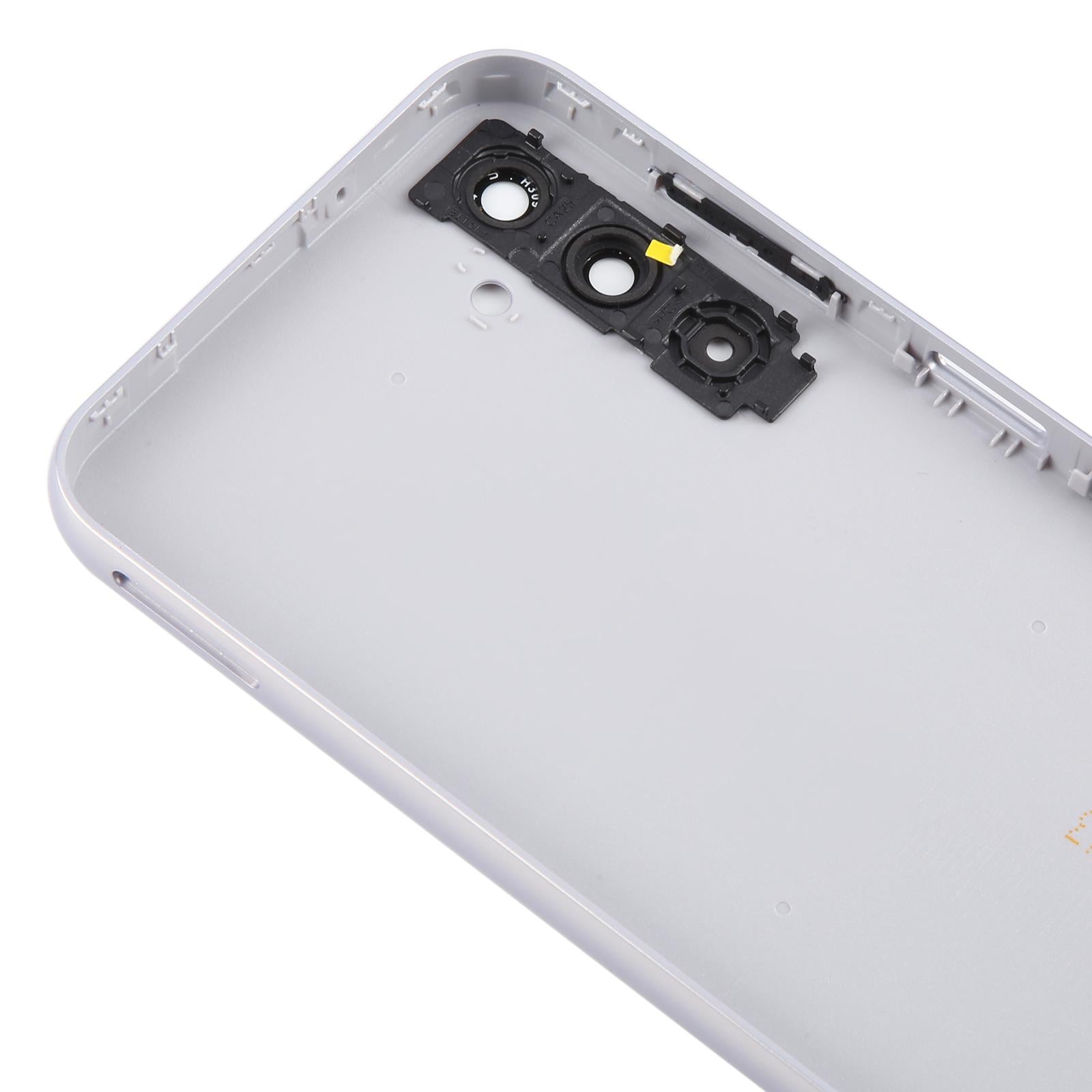 For Samsung Galaxy A14 SM-A145F Battery Back Cover with Camera Lens Frame(Silver)