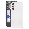 For Samsung Galaxy A14 SM-A145F Battery Back Cover with Camera Lens Frame(Silver)