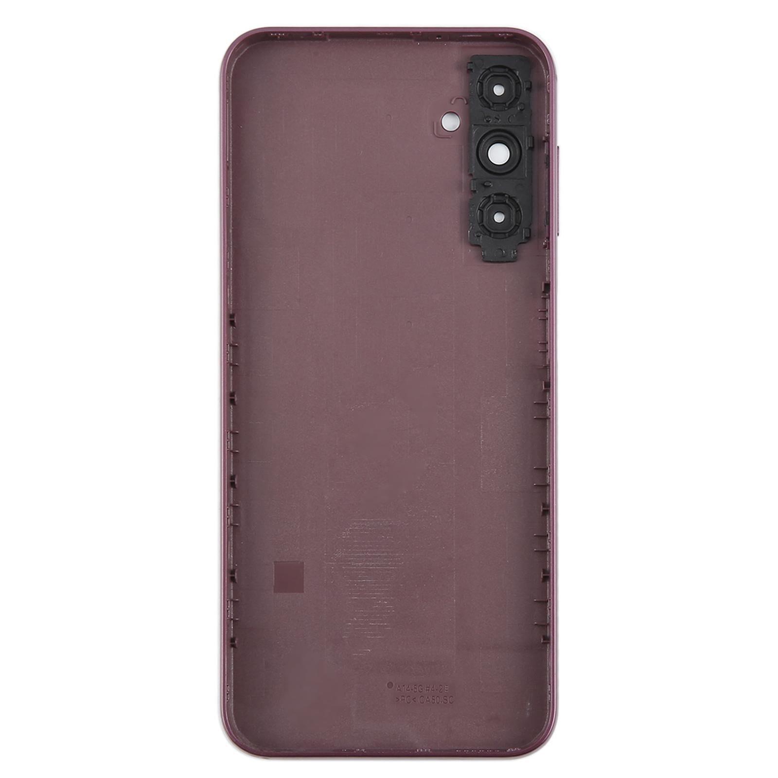 For Samsung Galaxy A14 5G SM-A146B Battery Back Cover with Camera Lens Frame(Purple)