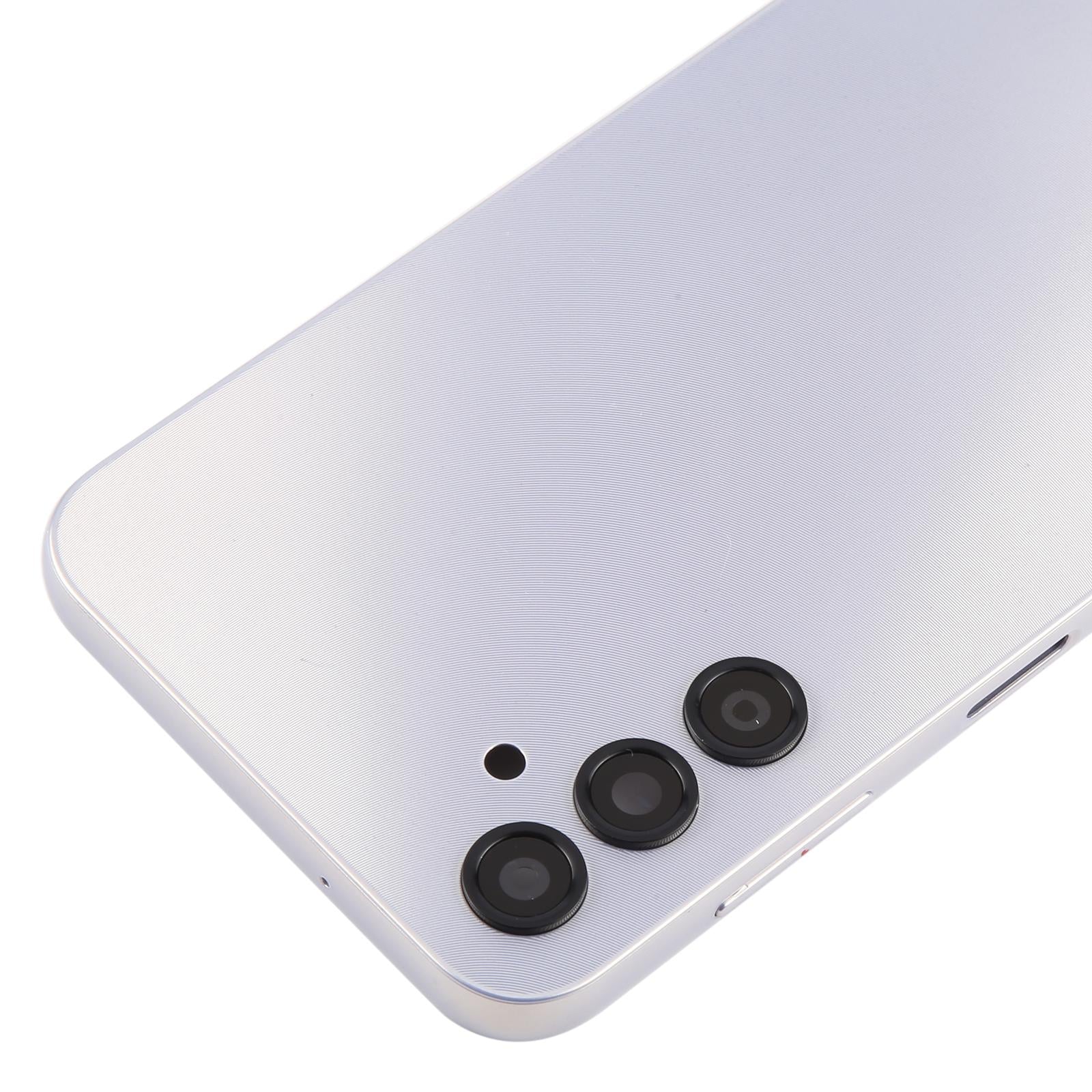 For Samsung Galaxy A14 5G SM-A146B Battery Back Cover with Camera Lens Frame(Silver)