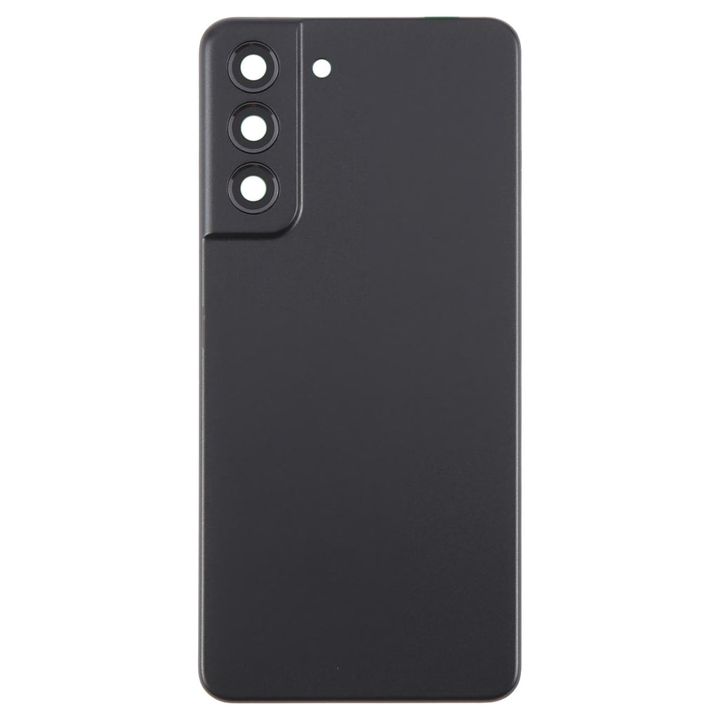 For Samsung Galaxy S21 FE SM-G990B Battery Back Cover with Camera Lens Frame(Black)