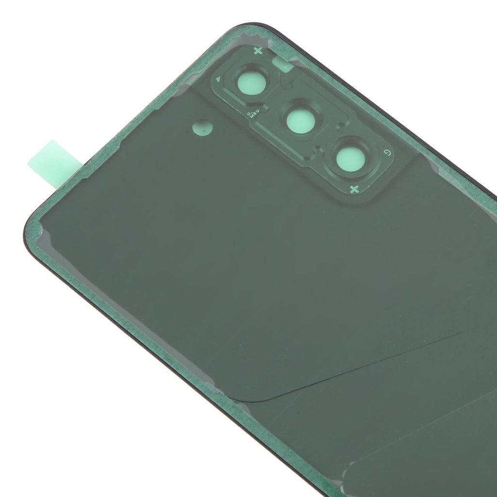 For Samsung Galaxy S21 FE SM-G990B Battery Back Cover with Camera Lens Frame(Black)