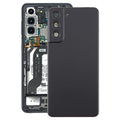 For Samsung Galaxy S21 FE SM-G990B Battery Back Cover with Camera Lens Frame(Black)