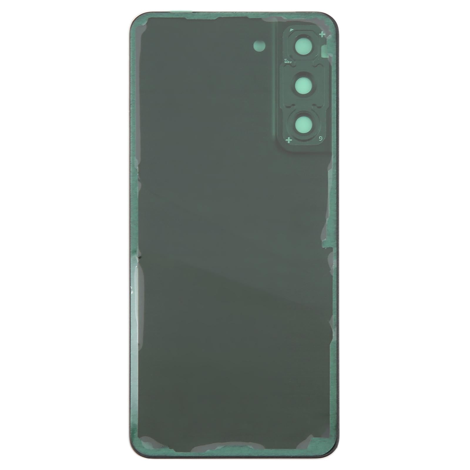 For Samsung Galaxy S21 FE SM-G990B Battery Back Cover with Camera Lens Frame(Blue)