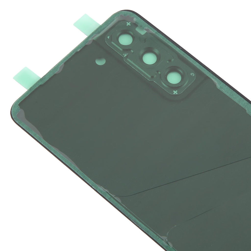 For Samsung Galaxy S21 FE SM-G990B Battery Back Cover with Camera Lens Frame(Blue)