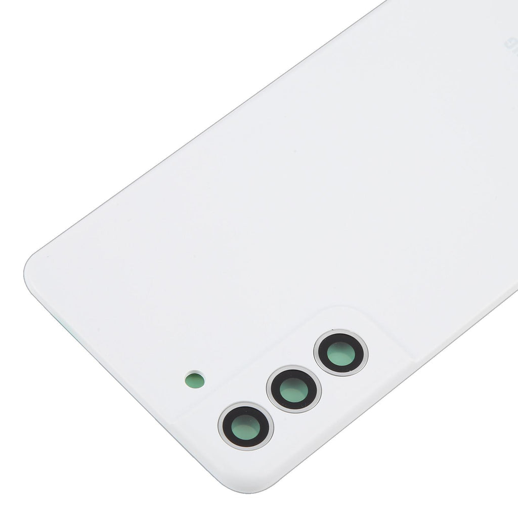 For Samsung Galaxy S21 FE SM-G990B Battery Back Cover with Camera Lens Frame(White)