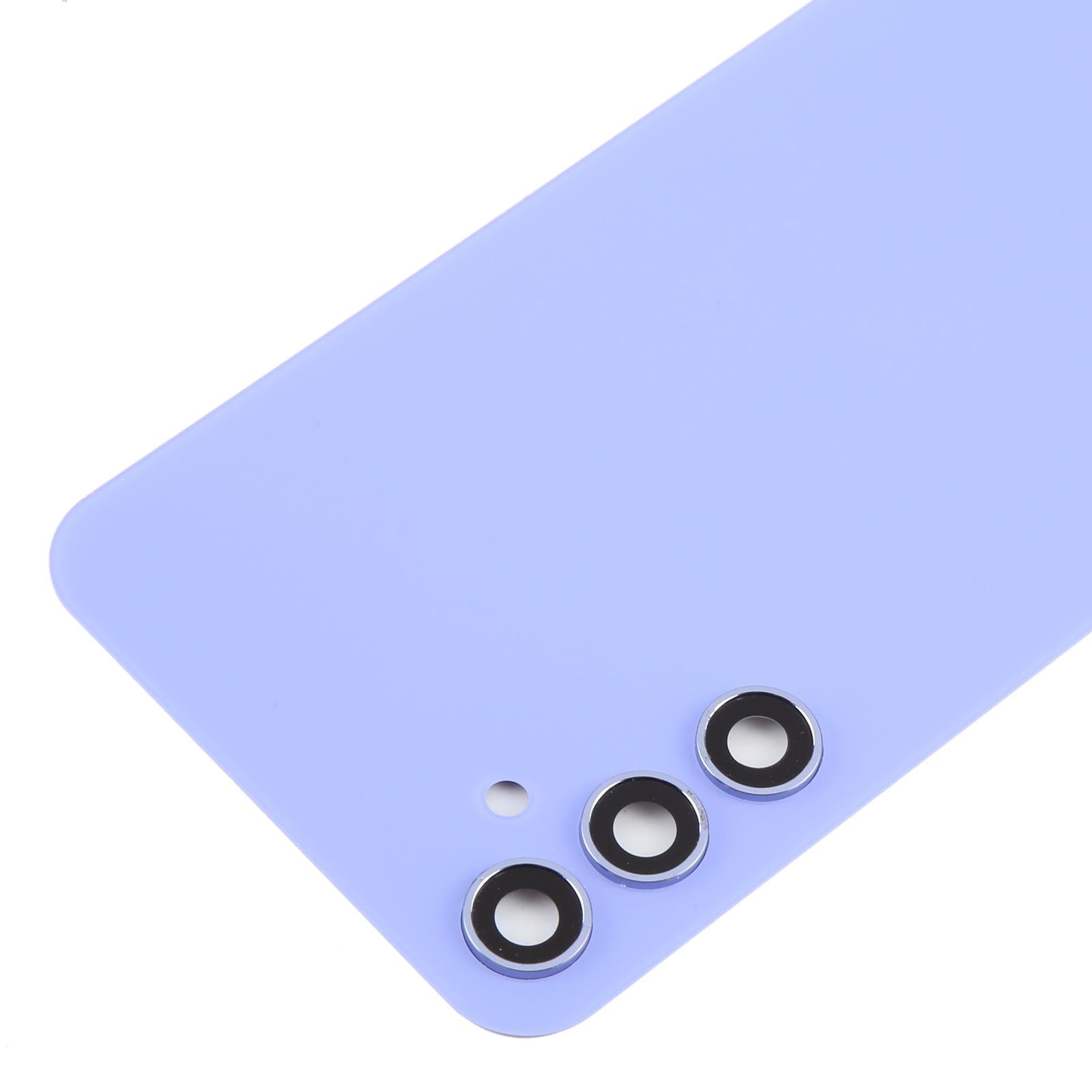 For Samsung Galaxy A34 SM-A346B Battery Back Cover with Camera Lens Frame(Purple)