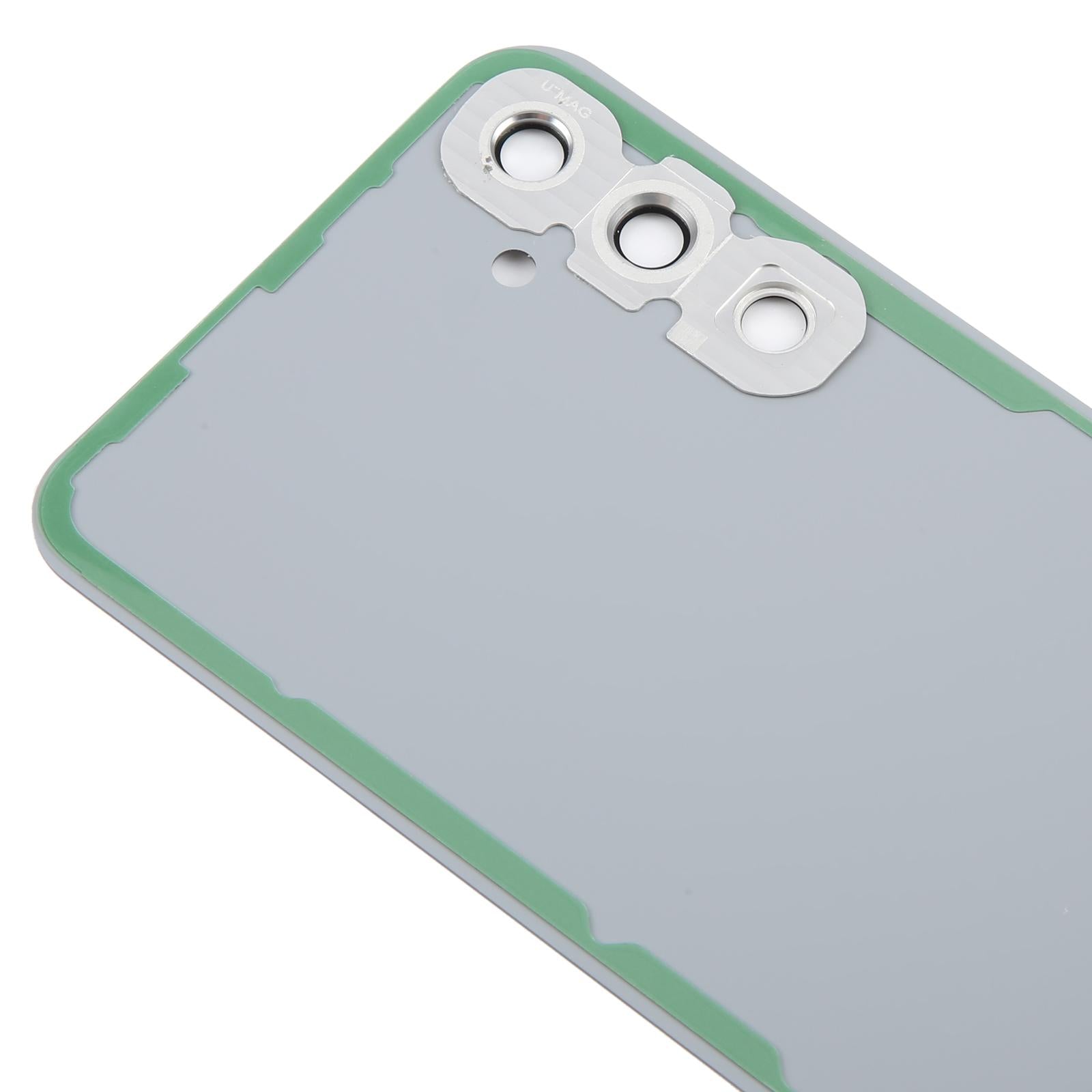 For Samsung Galaxy A34 SM-A346B Battery Back Cover with Camera Lens Frame(Silver)