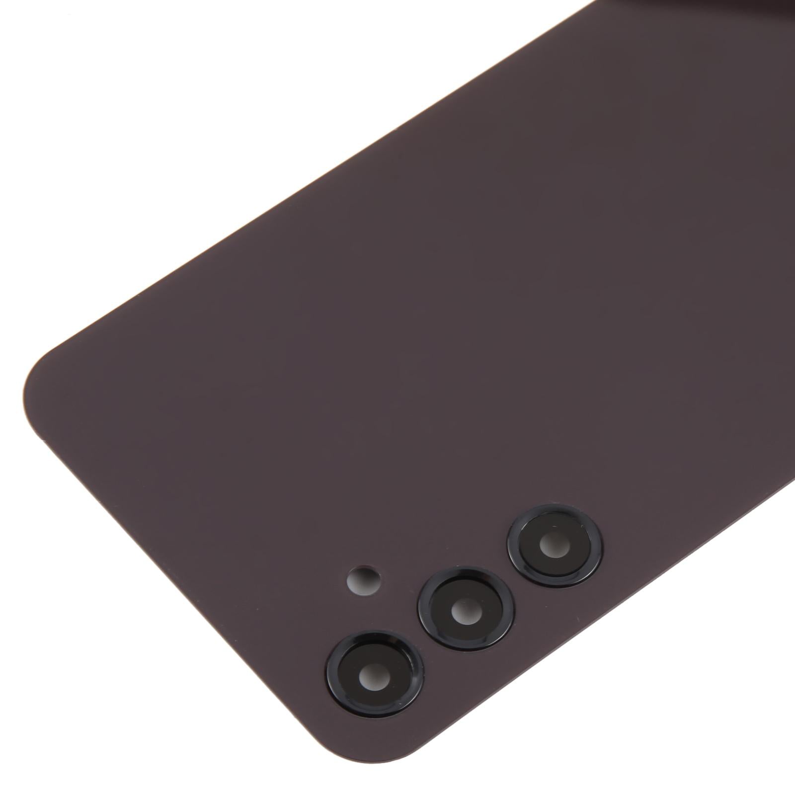 For Samsung Galaxy A24 SM-A245 Battery Back Cover with Camera Lens Frame(Dark Red)
