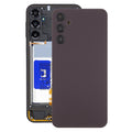 For Samsung Galaxy A24 SM-A245 Battery Back Cover with Camera Lens Frame(Dark Red)