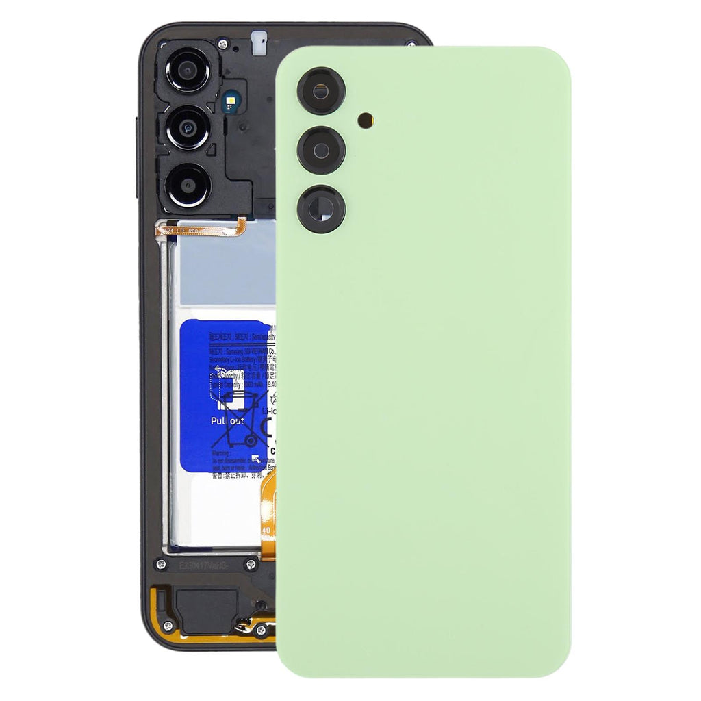 For Samsung Galaxy A24 SM-A245 Battery Back Cover with Camera Lens Frame(Green)