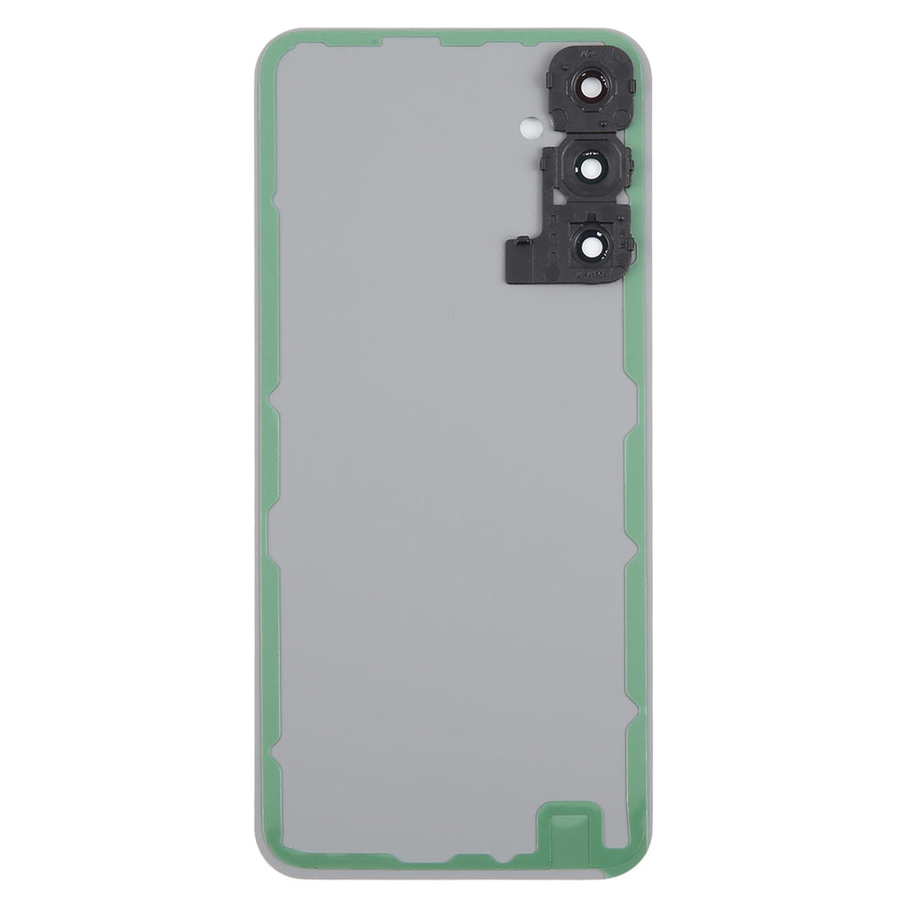 For Samsung Galaxy A24 SM-A245 Battery Back Cover with Camera Lens Frame(Silver)