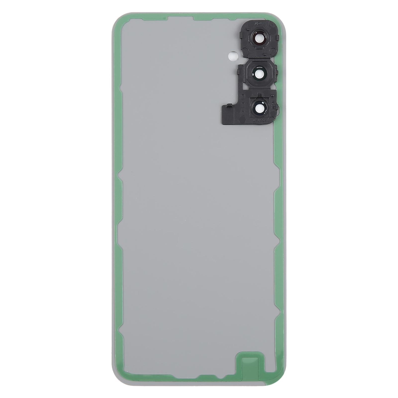 For Samsung Galaxy A24 SM-A245 Battery Back Cover with Camera Lens Frame(Silver)