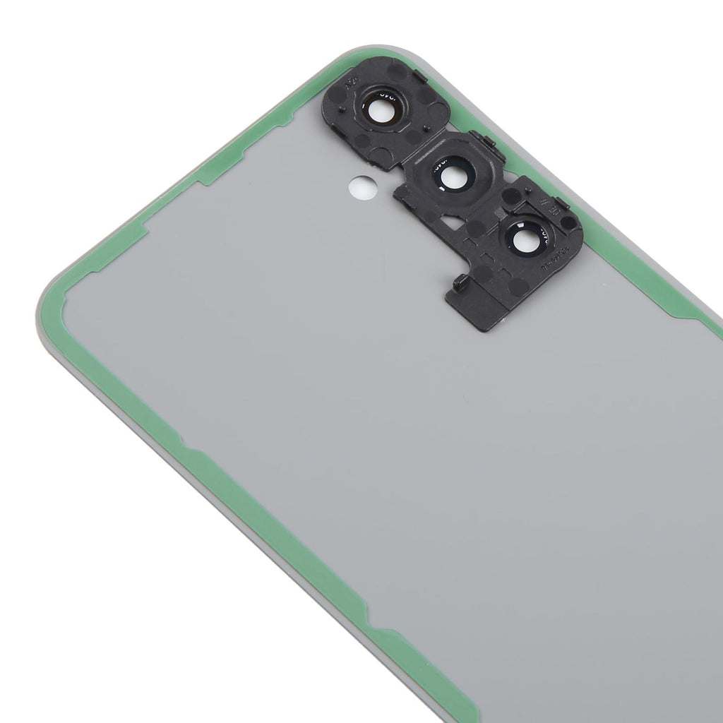 For Samsung Galaxy A24 SM-A245 Battery Back Cover with Camera Lens Frame(Silver)
