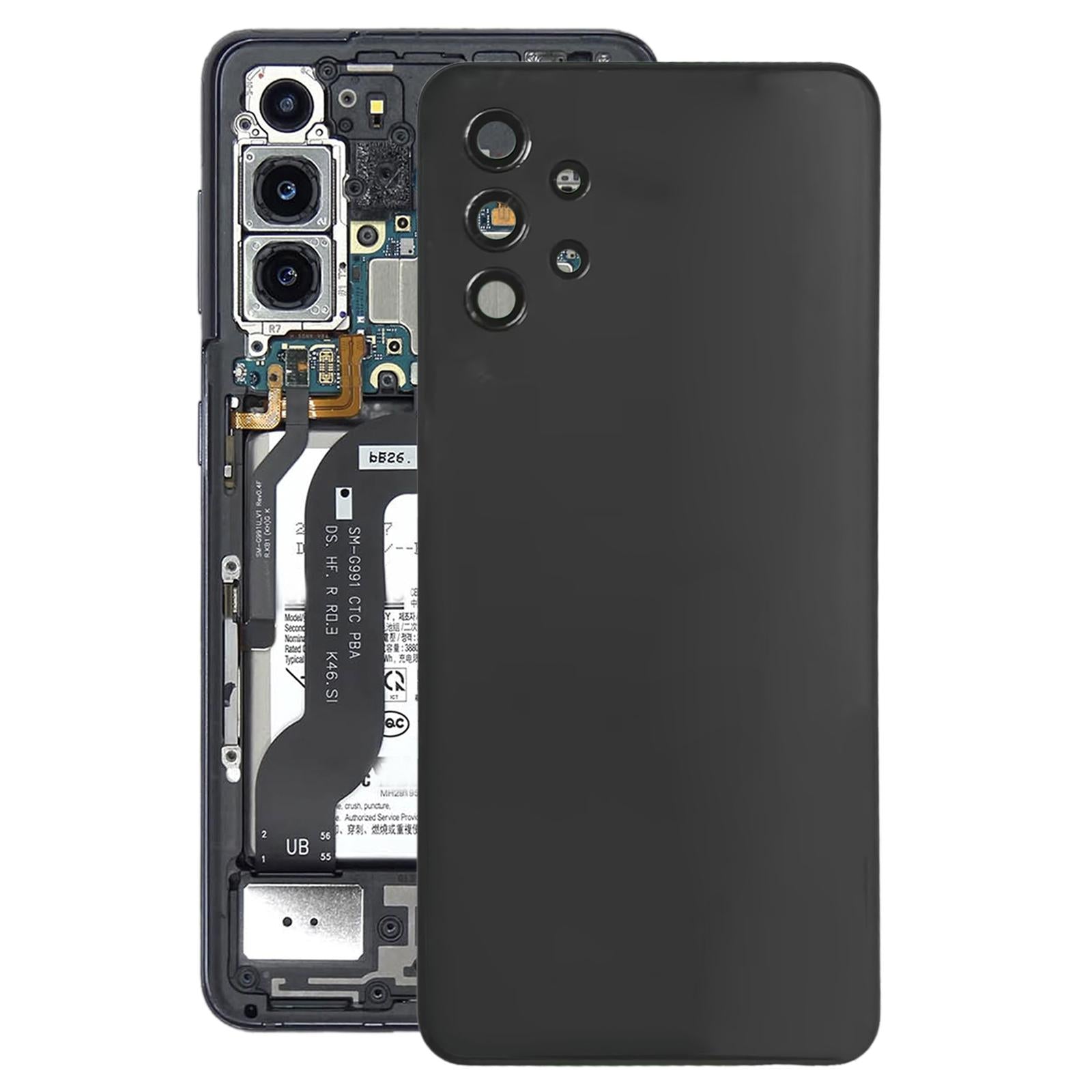 For Samsung Galaxy A32 4G SM-A325F Battery Back Cover with Camera Lens Frame(Black)